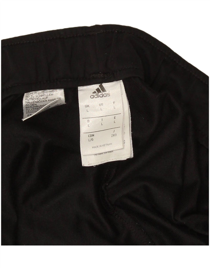 Pantaloni de trening pentru bărbați Adidas Pantaloni de jogging, mari, negru, poliester