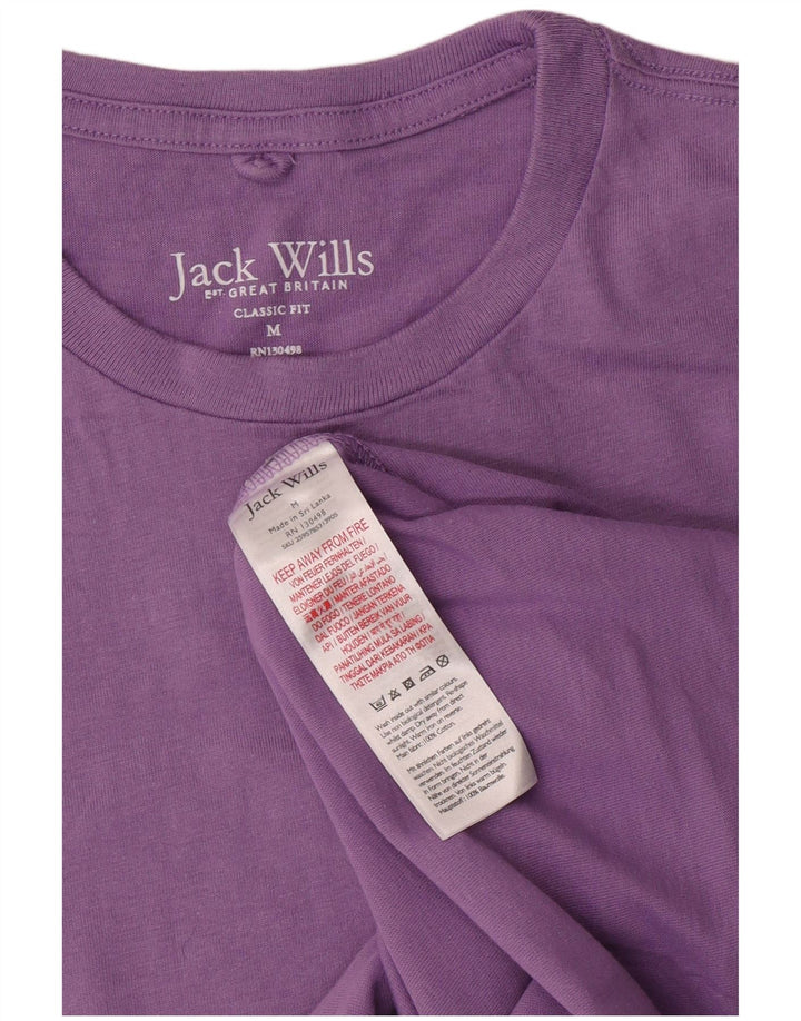 JACK WILLS Tricou cu croiala clasică pentru bărbați Top din bumbac violet mediu