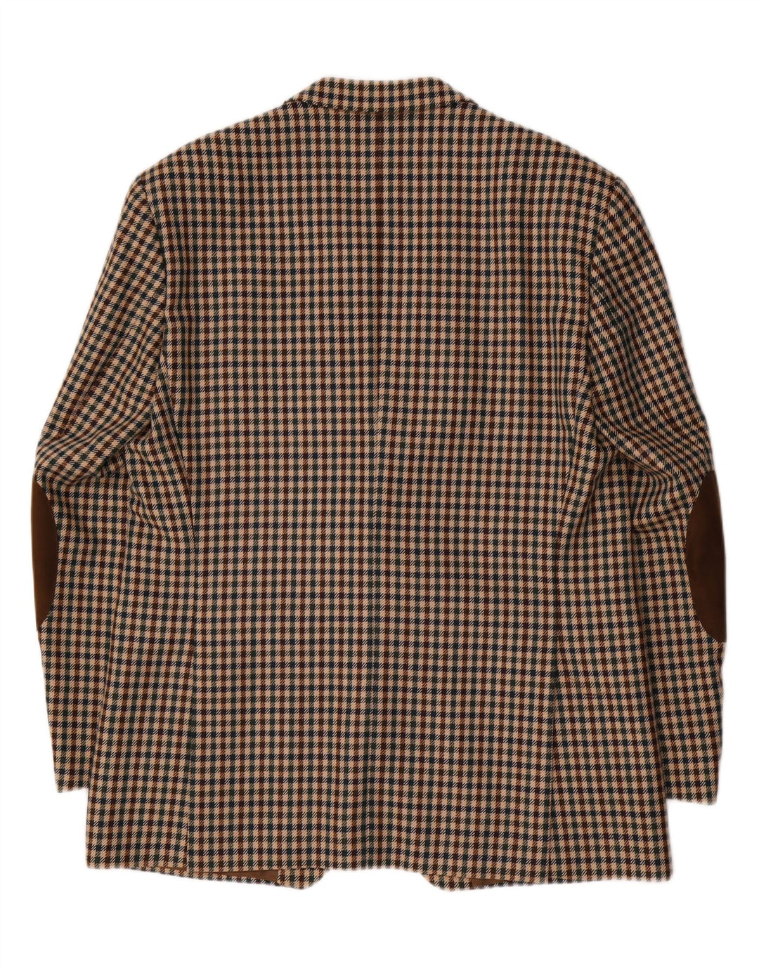 Sacou blazer pentru bărbați Piattelli, cu 2 nasturi, IT 54 2XL, lână maro cu picior de gală
