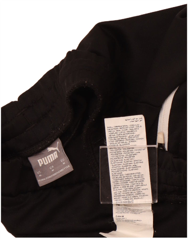 Pantaloni de trening PUMA pentru bărbați Joggeri poliester mediu negru