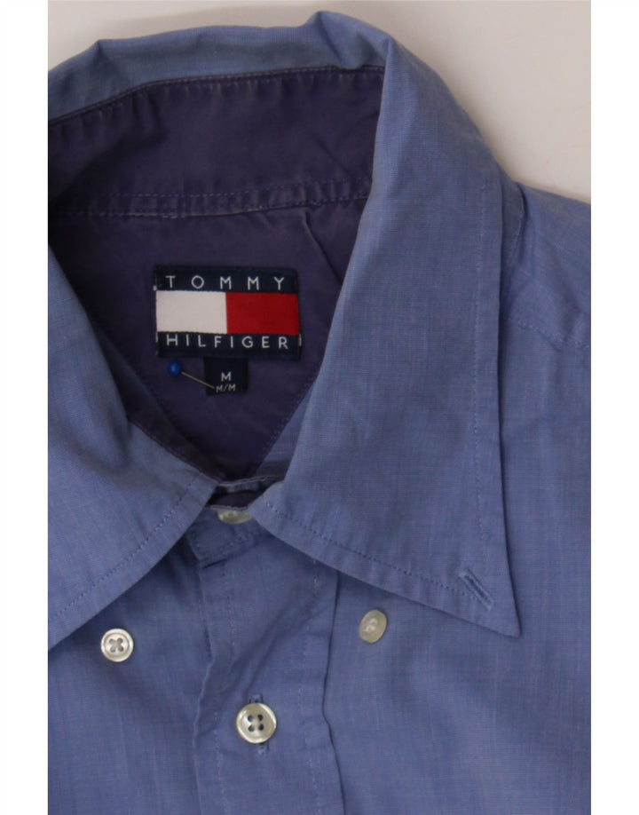 TOMMY HILFIGER Mens Shirt Medium Blue Cotton Vintage Tommy Hilfiger and Second-Hand Tommy Hilfiger from Messina Hembry 