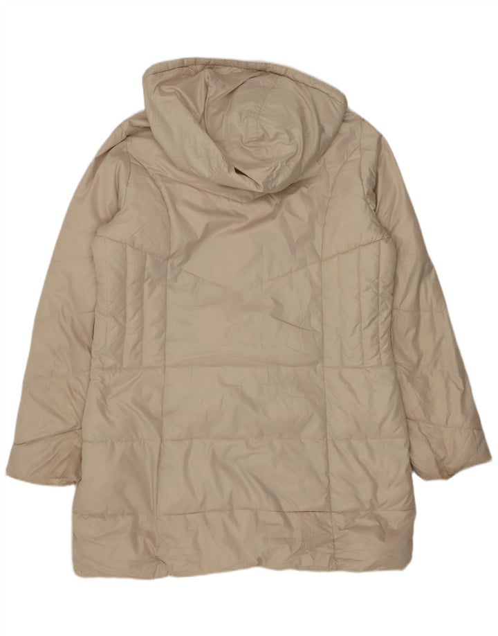 Palton capitonat supradimensionat cu glugă pentru femei Marks & Spencer UK 14 Medium Off White