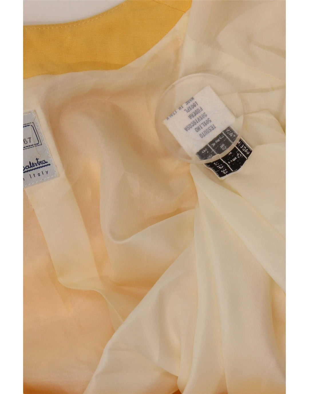 Renato Balestra Jachetă cu mânecă scurtă pentru femei IT 46 Large Yellow