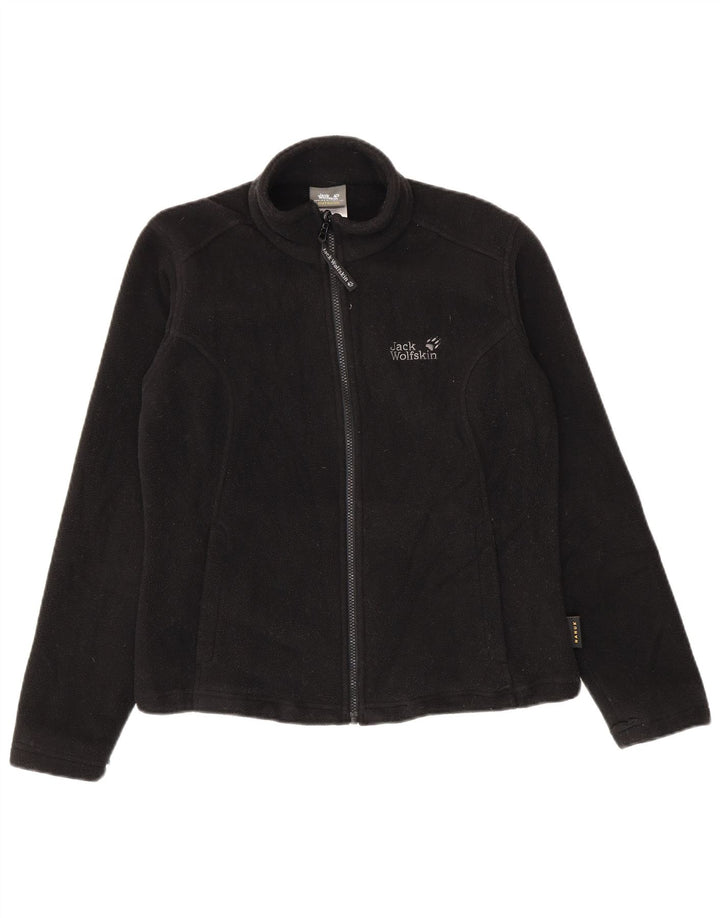 Jack Wolfskin pentru femei Liner Fleece Jacket UK 12/14 Medium Black Poliester