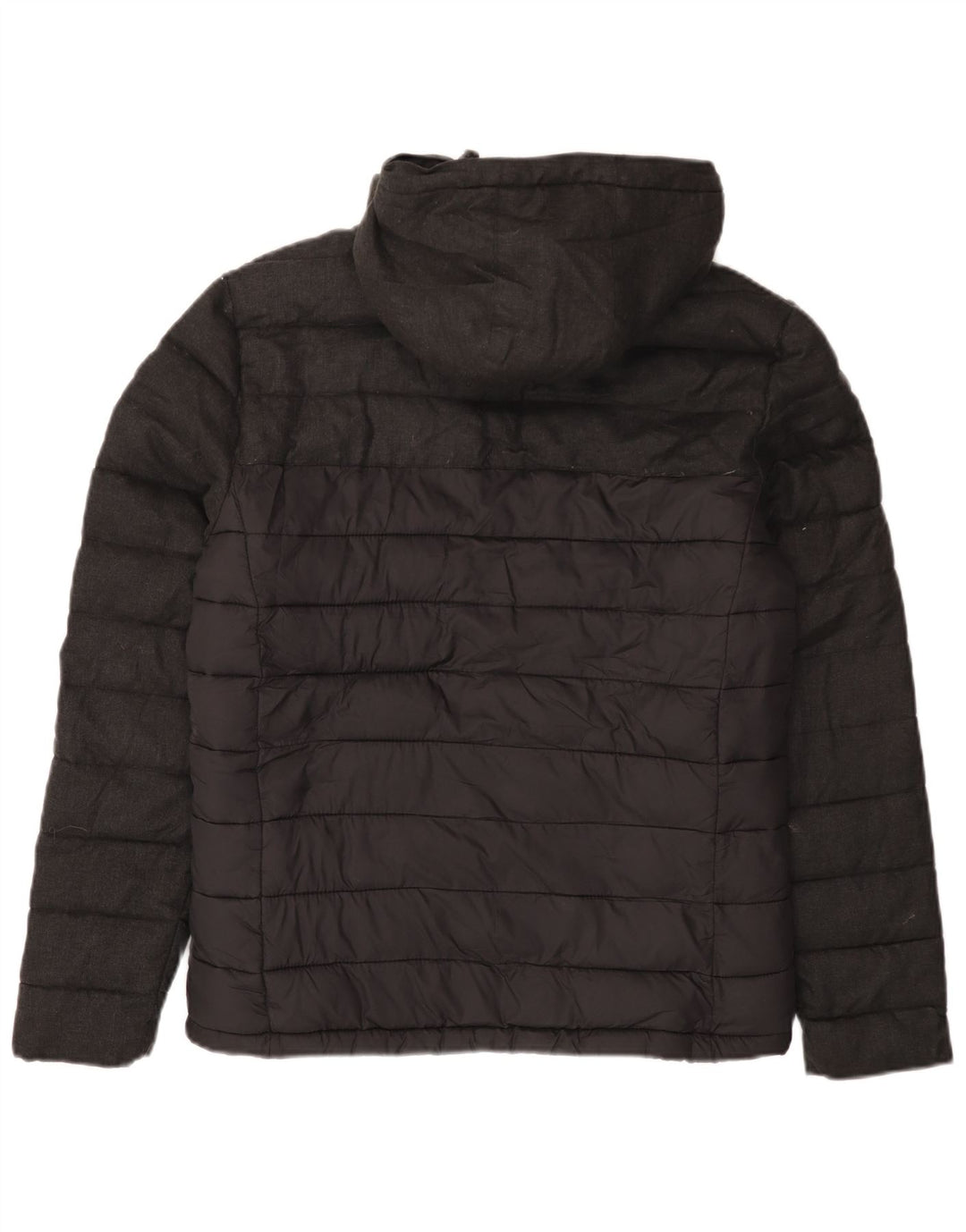 Jachetă căptușită cu glugă Superdry pentru bărbați UK 38, nailon gri mediu