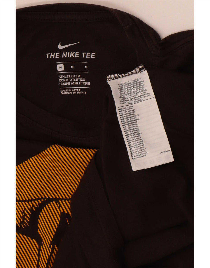 Tricou grafic Nike Roma pentru bărbați Top din bumbac maro mediu