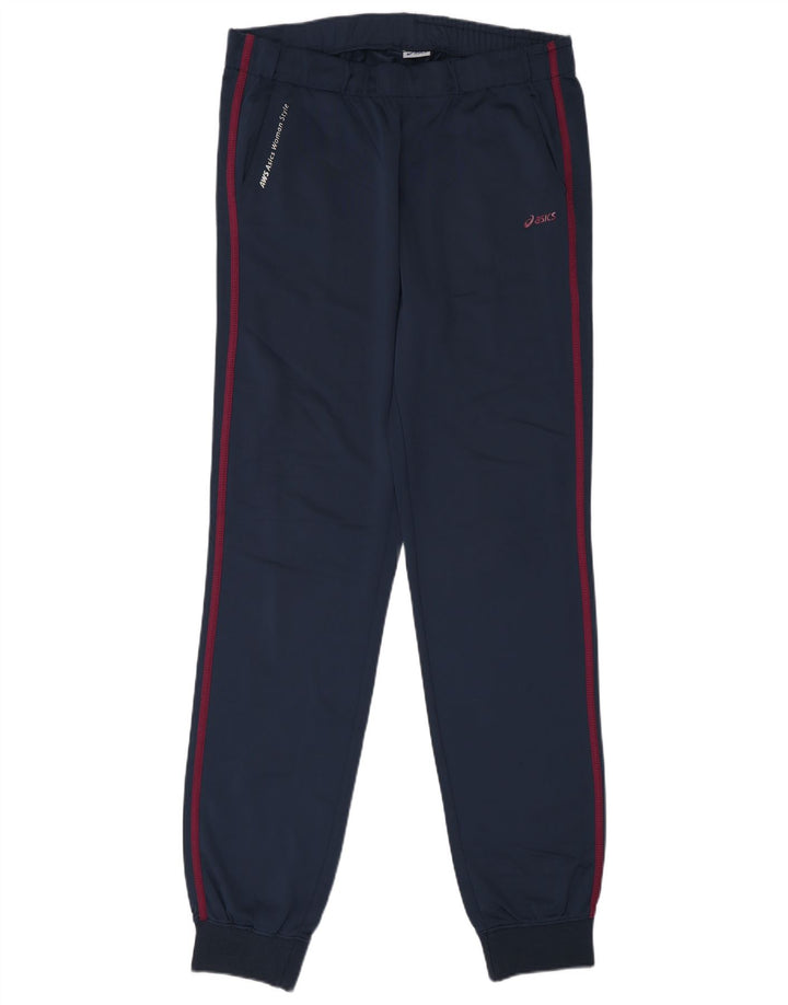Pantaloni de trening pentru femei Asics Pantaloni de jogging UK 16 Poliester mare bleumarin