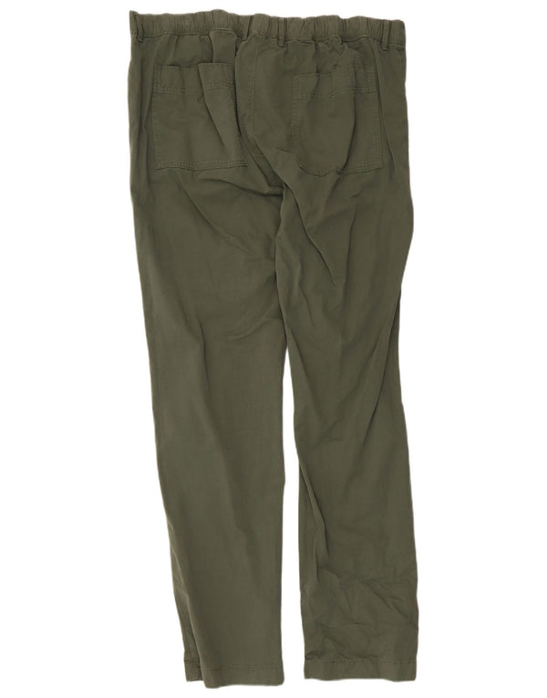 Pantaloni chino pentru bărbați Marks & Spencer Slim Fit L40 L33 Bumbac verde