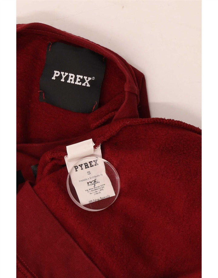Pulover Pyrex pentru bărbați cu grafică, bumbac, burgundă