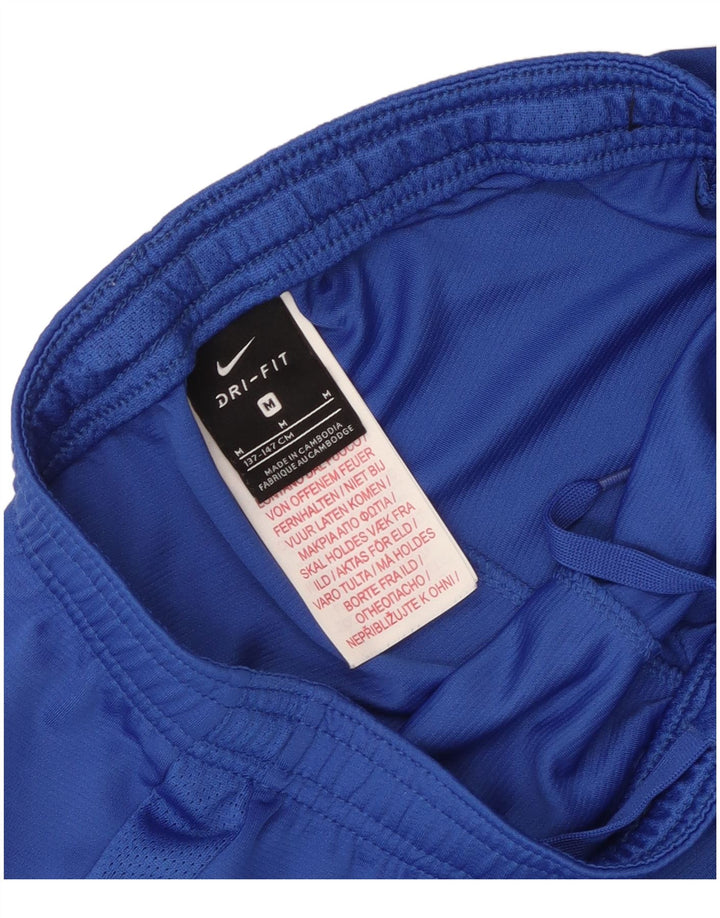 Pantaloni scurți sport Nike Dri Fit pentru băieți 10-11 ani Poliester albastru mediu