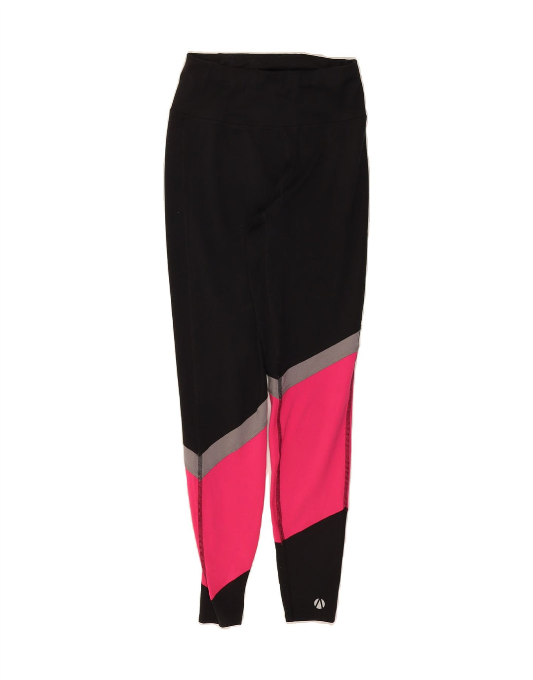 MARKS & SPENCER Womens Leggings UK 6 XS Black Colourblock Polyester Vintage Marks & Spencer and Second-Hand Marks & Spencer from Messina Hembry 