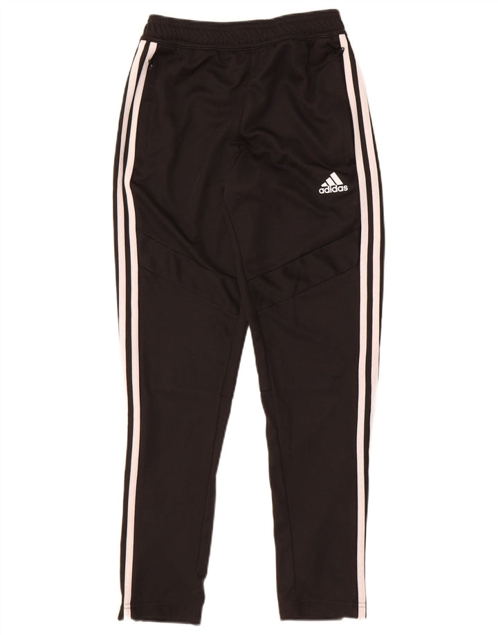 Pantaloni de trening Adidas Climacool pentru baieti 11-12 ani poliester negru