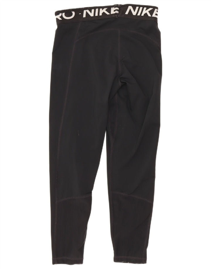 Leggings Capri Graphic Nike pentru femei UK 8 Small Black
