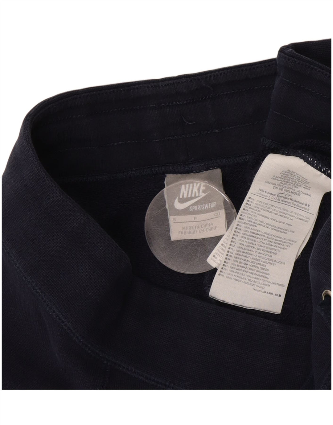 Pantaloni de trening NIKE Flare pentru femei UK 10 mic bumbac bleumarin