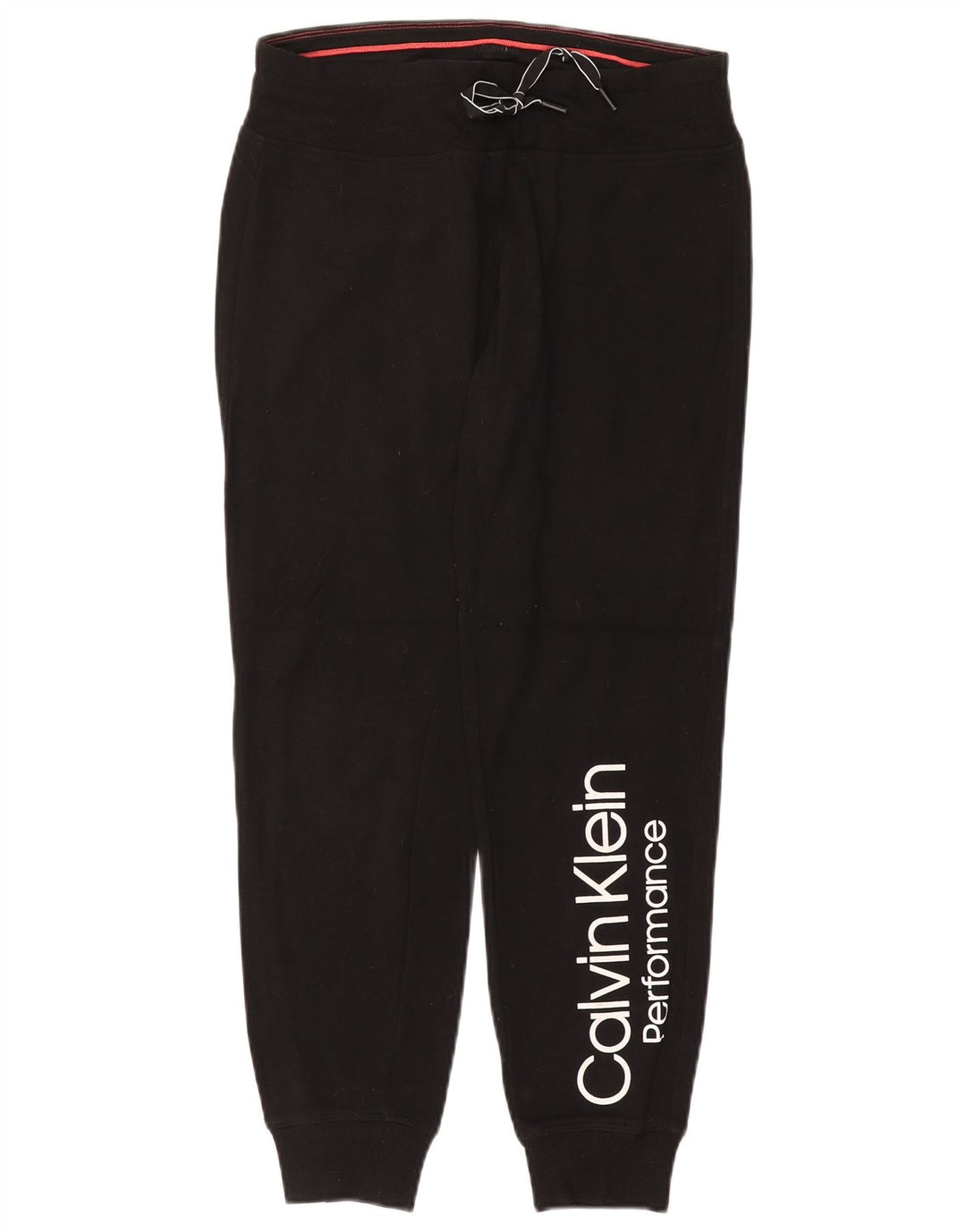 CALVIN KLEIN Pantaloni de trening grafic pentru femei Pantaloni de jogging UK 10 Small Black