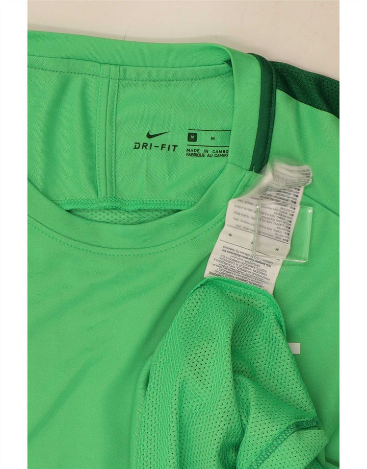 Tricou grafic Nike Dri Fit pentru bărbați Top Mediu Verde Poliester Colorblock