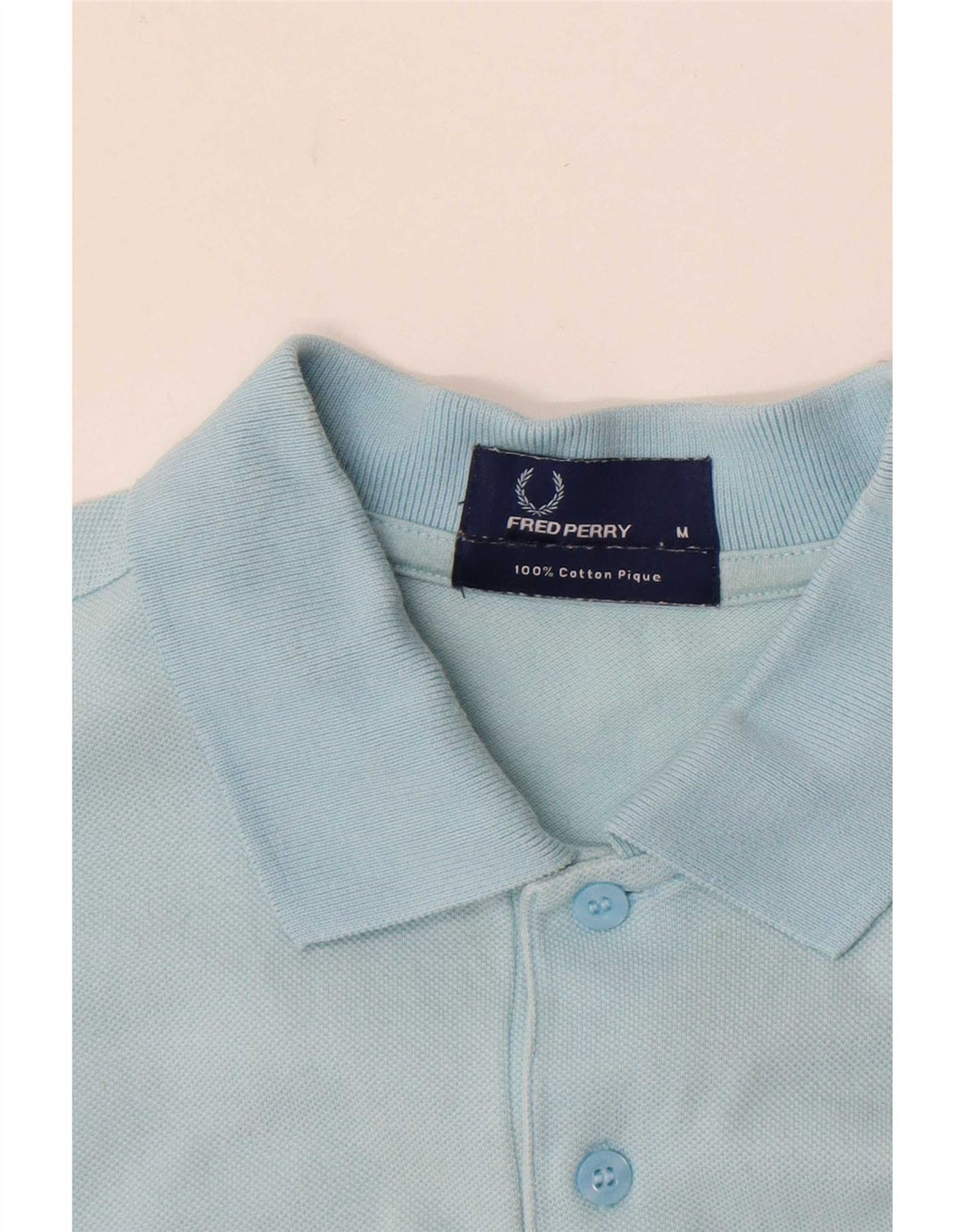 Cămașă polo Fred Perry pentru bărbați, bumbac albastru mediu