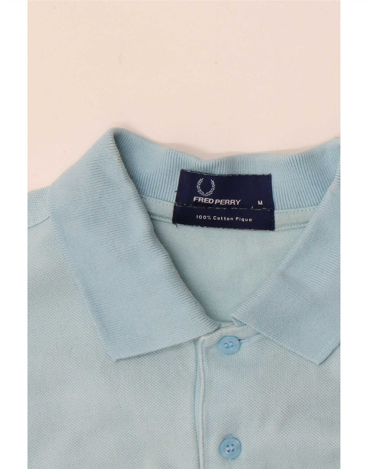 Cămașă polo Fred Perry pentru bărbați, bumbac albastru mediu