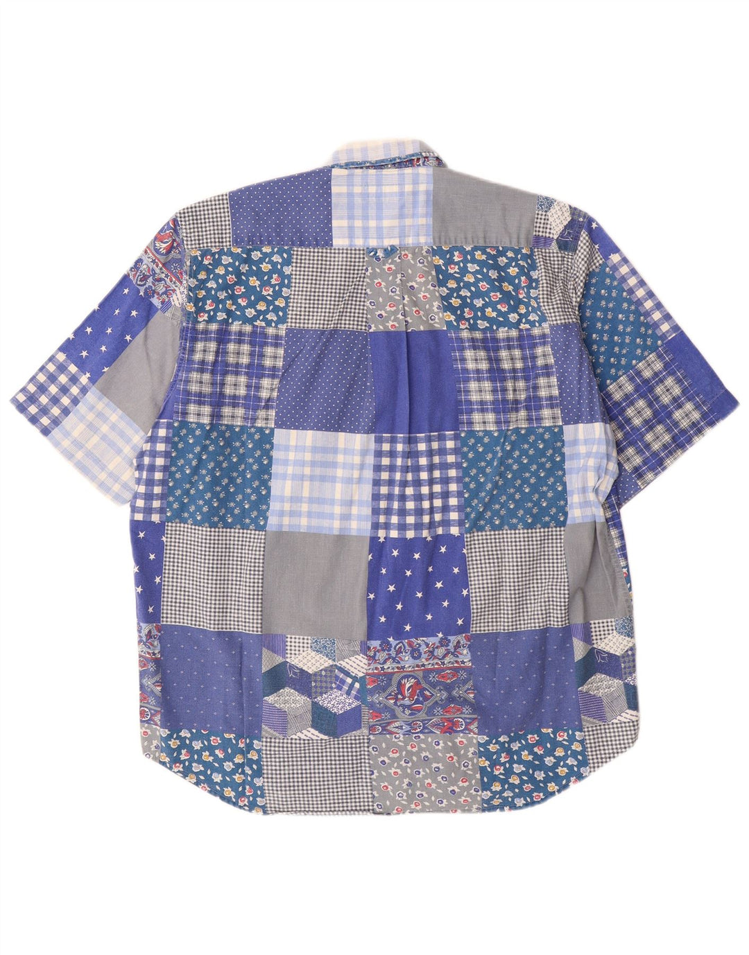 Cămașă cu mânecă scurtă pentru bărbați Sergio Tacchini, mare albastru, mozaic