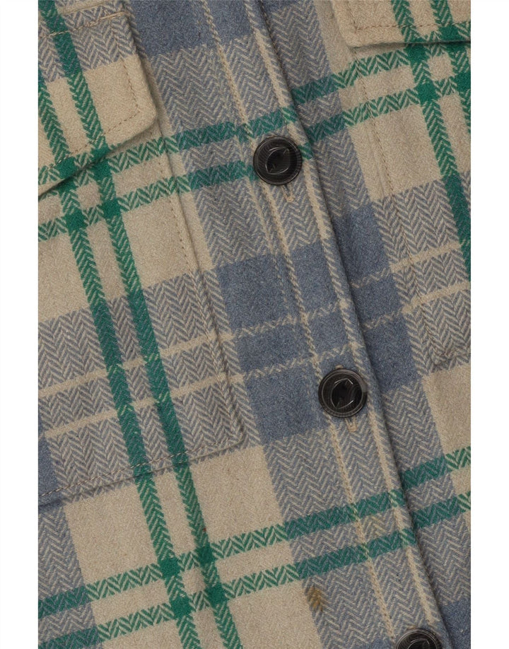 Cămașă de flanel supradimensionată pentru femei Superdry UK 10, cu carouri mici, multicolore