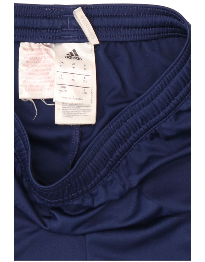 Pantaloni scurți sport Climalite ADIDAS 11-12 ani mari, bleumarin