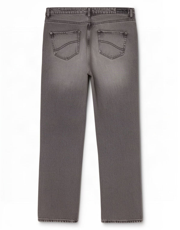 Fat Face Blugi Sutton drepte pentru femei UK 14 Large W34 L31 Bumbac gri