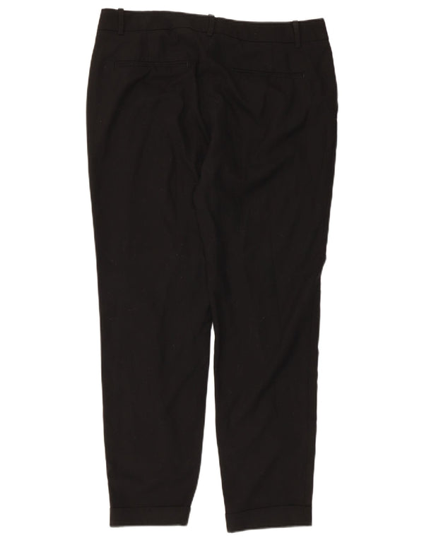 Pantaloni tăiați conici pentru femei Zara EU 38 Mici L28 L25 Negri