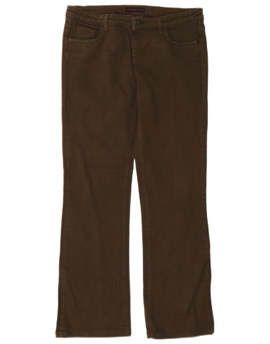 Blugi Trussardi pentru femei Bootcut W31 L31 Kaki Bumbac