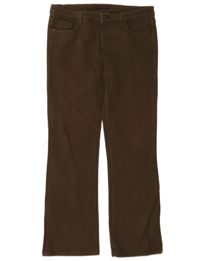 Blugi Trussardi pentru femei Bootcut W31 L31 Kaki Bumbac