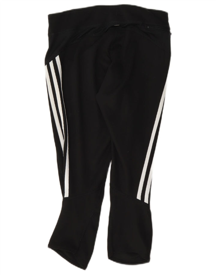Pantaloni adidas Climalite Capri pentru femei UK 8, poliester negru mic