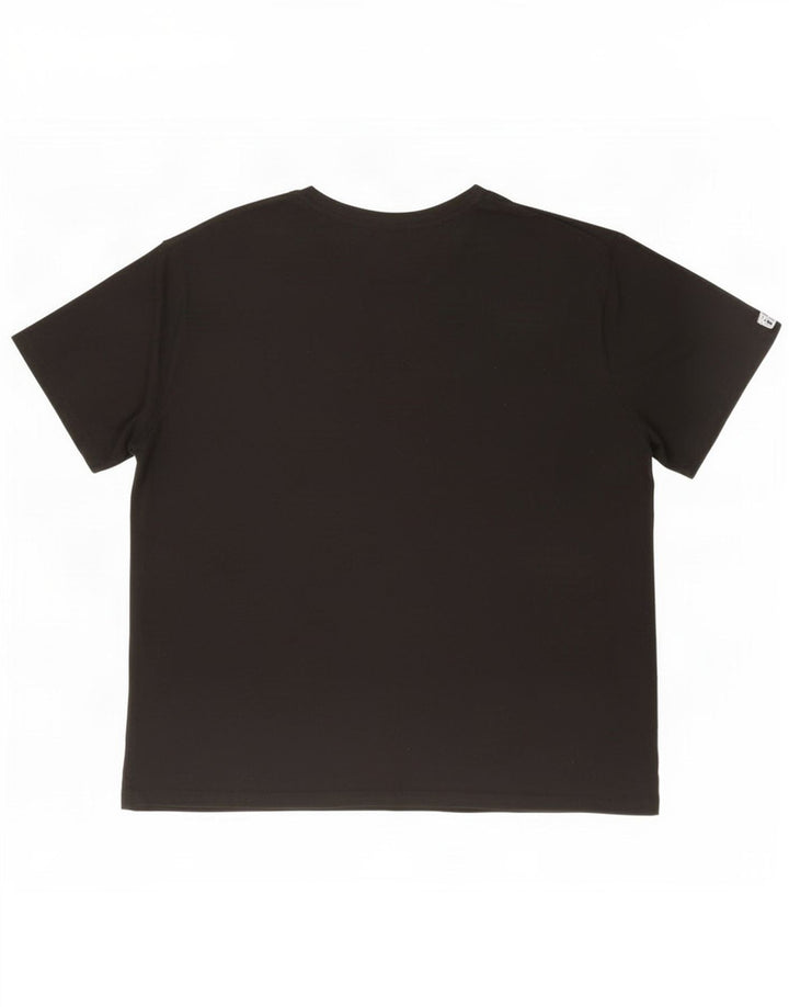 Tricou cu grafică pentru bărbați Fila Top 2XL poliester negru