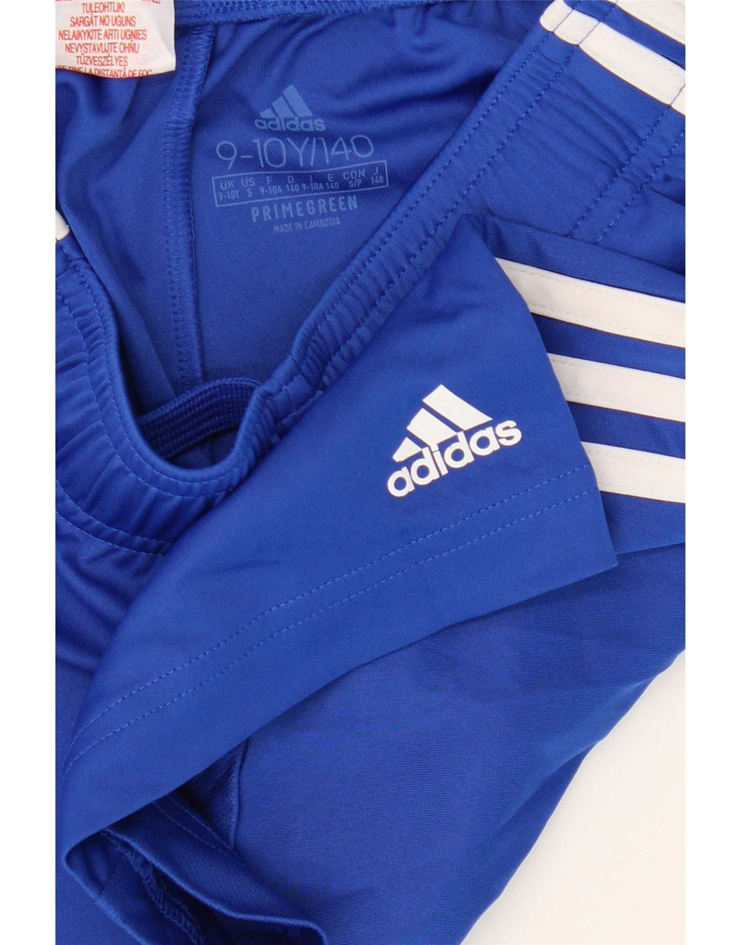 Pantaloni scurți sport Aeroready Adidas pentru băieți 9-10 ani, poliester albastru