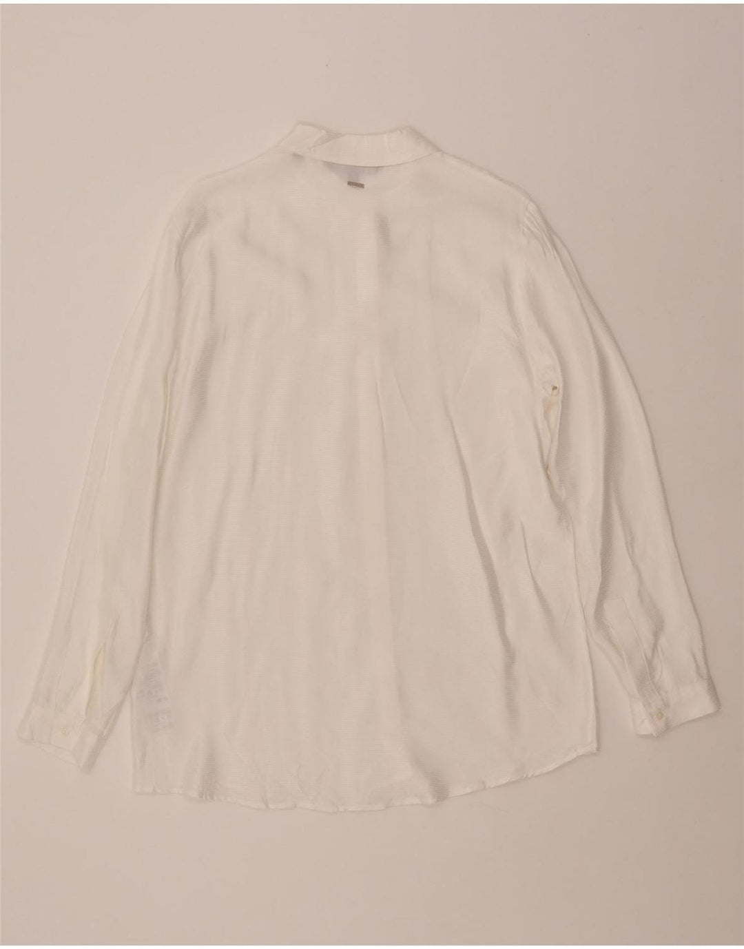 ARMANI EXCHANGE Cămașă pentru femei UK 16 Large White Pinstripe Viscose