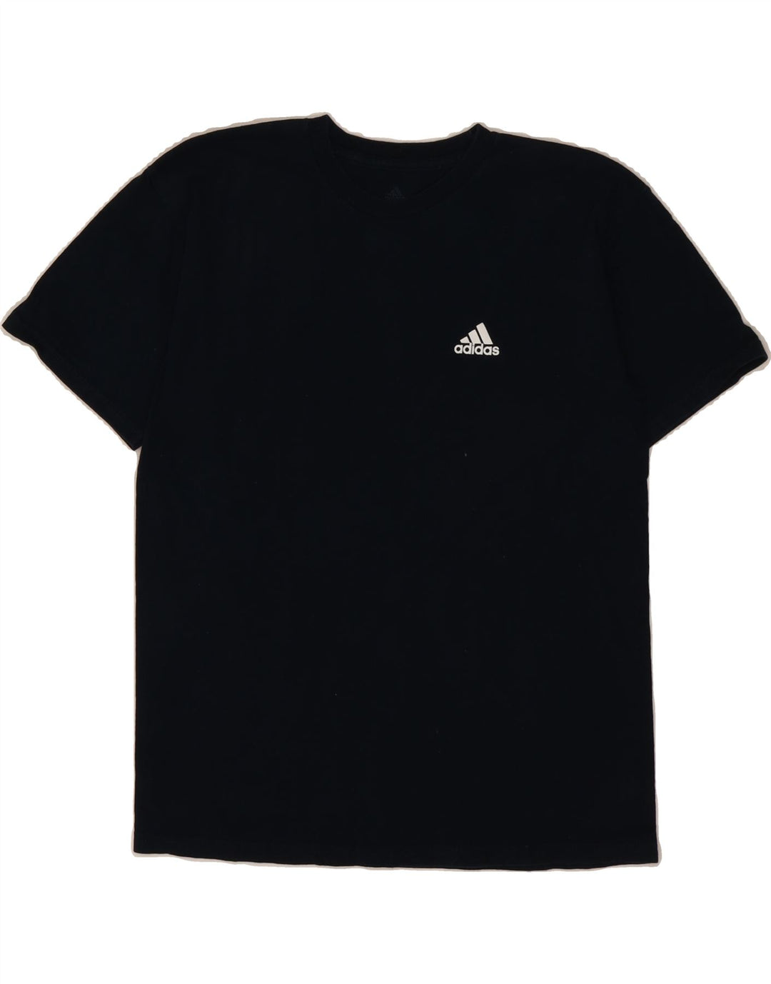 ADIDAS Mens T-Shirt Top Medium Navy Blue Cotton Vintage Adidas and Second-Hand Adidas from Messina Hembry 