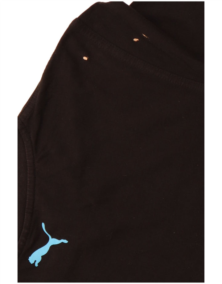 Tricou grafic PUMA pentru femei Top UK 10 Small Black Bumbac