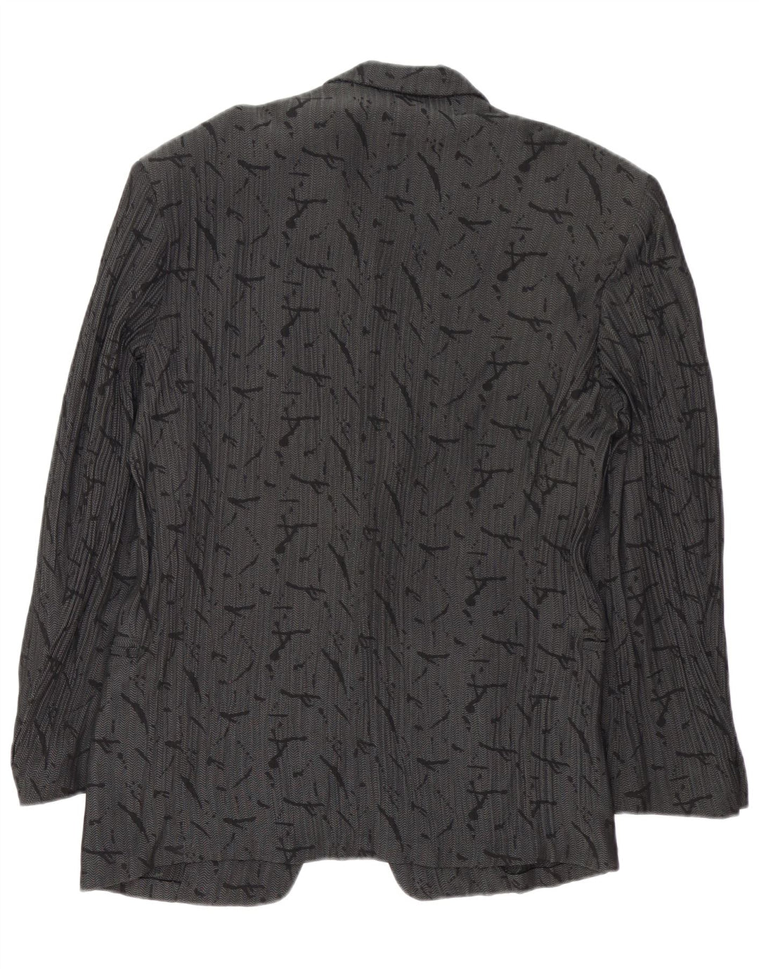 Dei Filzi Jachetă pentru bărbați cu model abstract cu 1 nasture IT 46 Small Gri