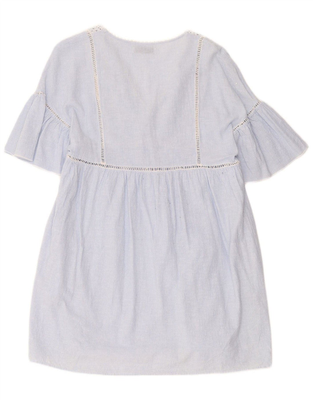 Rochie Trafaluc pentru femei Zara UK 12 Medium Blue Pinstripe
