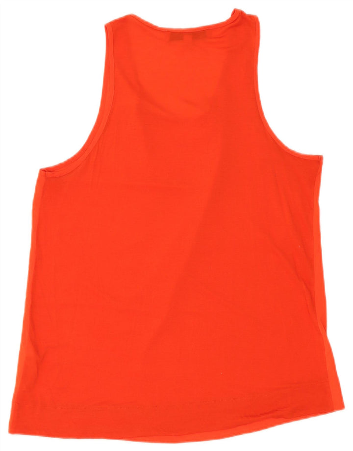 French Connection Vest Top pentru femei UK 14 Poliester portocaliu mare