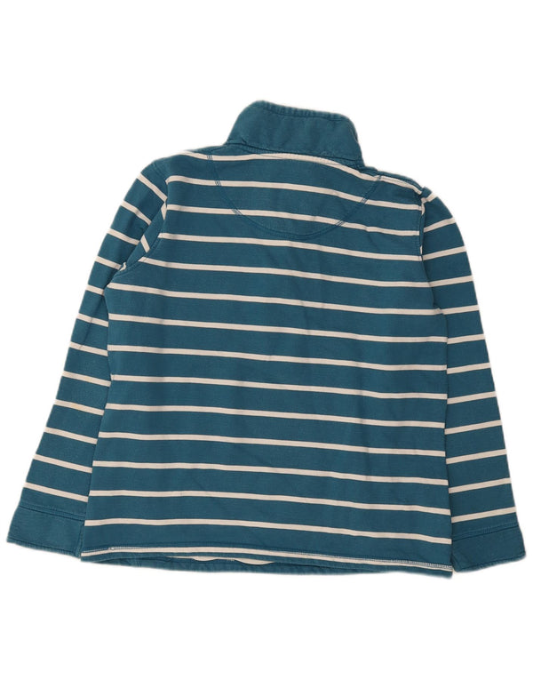 Crew Clothing Hanorac pentru femei cu fermoar și gât Pulover UK 14 Medium Blue Dunge