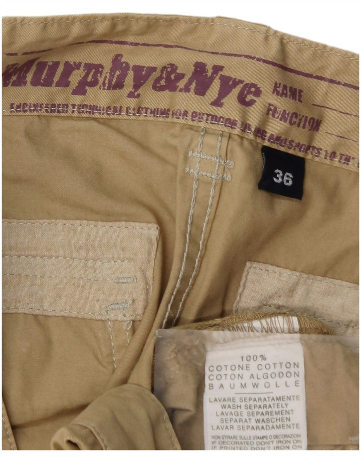 Pantaloni cargo drepti pentru bărbați Murphy & Nye L36 L32 bumbac bej