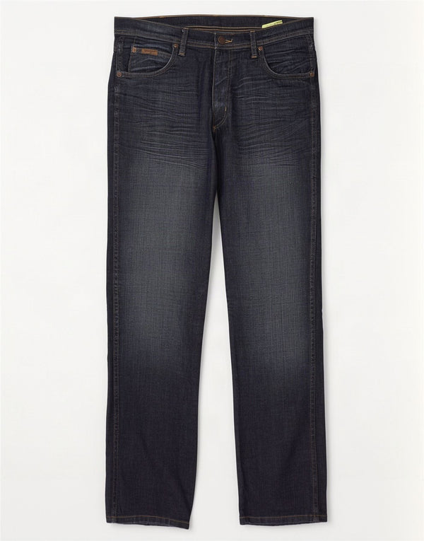 Blugi drepti elastici Wrangler pentru bărbați Arizona W34 L34 bumbac bleumarin