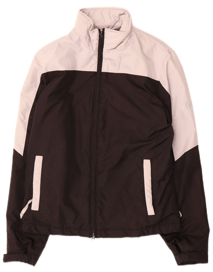 Jachetă de vânt pentru bărbați Sergio Tacchini UK 36 Small Black Colorblock