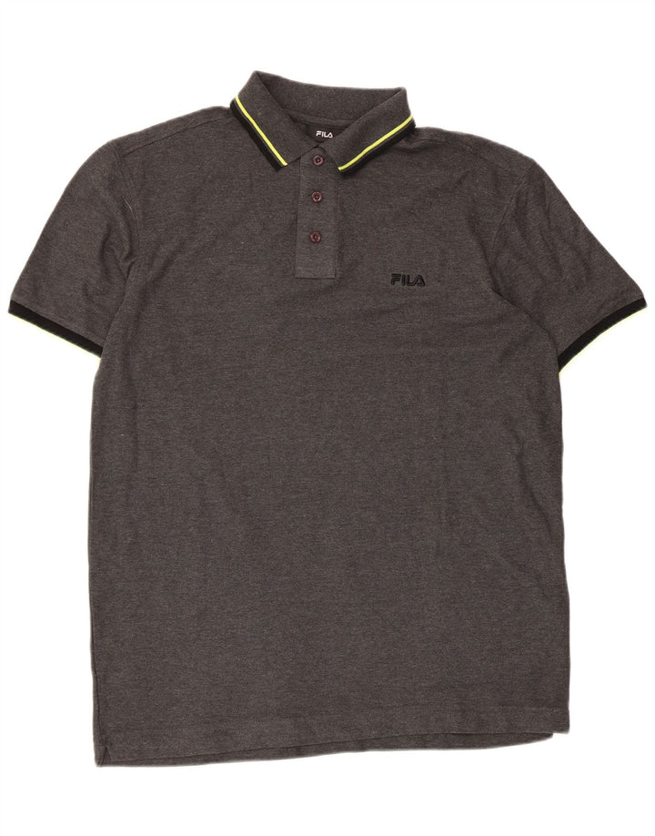 Tricou polo Fila pentru bărbați, mare, gri bumbac