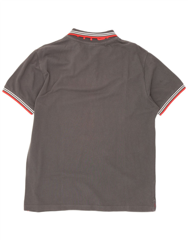 Tricou polo pentru bărbați North Sails, bumbac gri mare