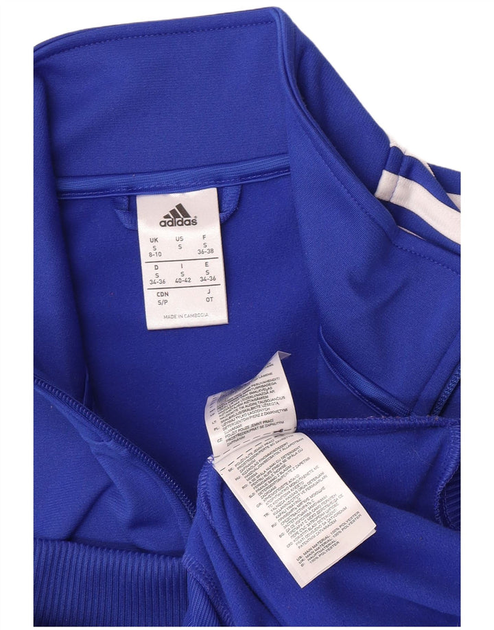 Jachetă de trening pentru femei Adidas UK 8/10 Poliester albastru mic