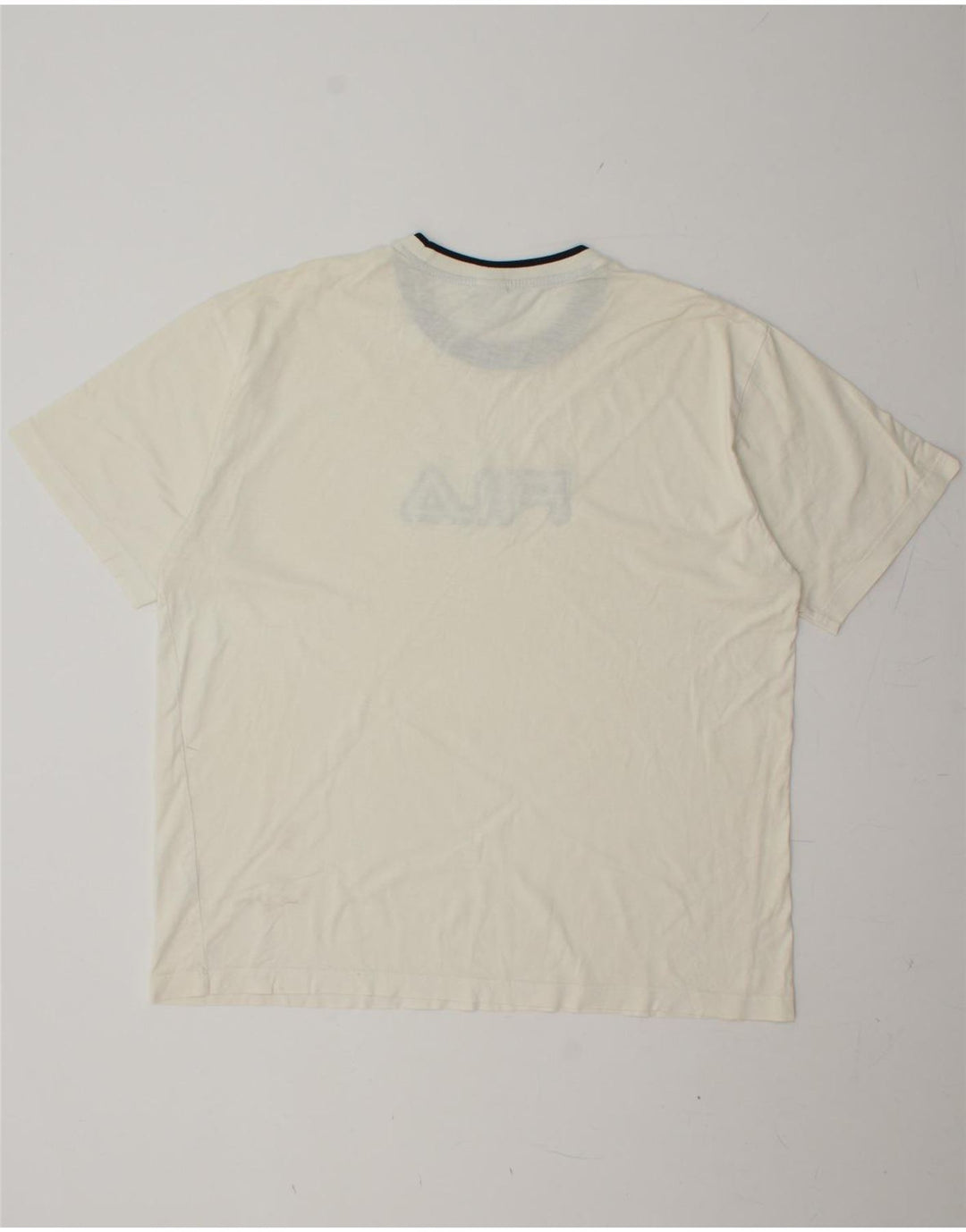 FILA Mens Graphic T-Shirt Top Large White Vintage Fila and Second-Hand Fila from Messina Hembry 