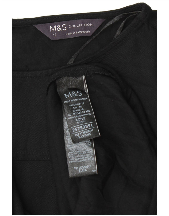 Rochie schimbătoare pentru femei Marks & Spencer cu mâneci 3/4 UK 12 Medium Black Viscose