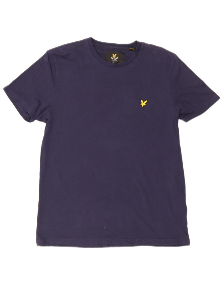 Tricou pentru bărbați Lyle & Scott, bumbac, albastru bleumarin mediu