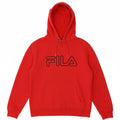 FILA Mens Graphic Hoodie Jumper Medium Red Cotton