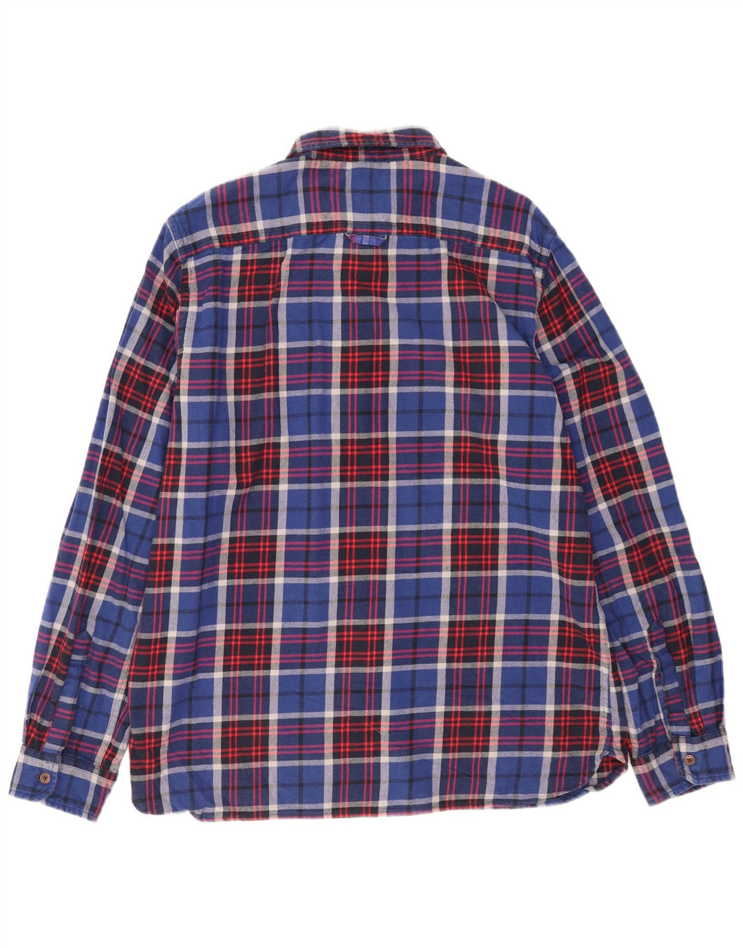 Cămașă pentru bărbați Superdry Flannel 3XL Blue Check Bumbac